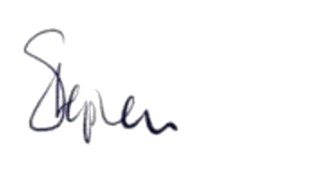 Stephen Fry signature